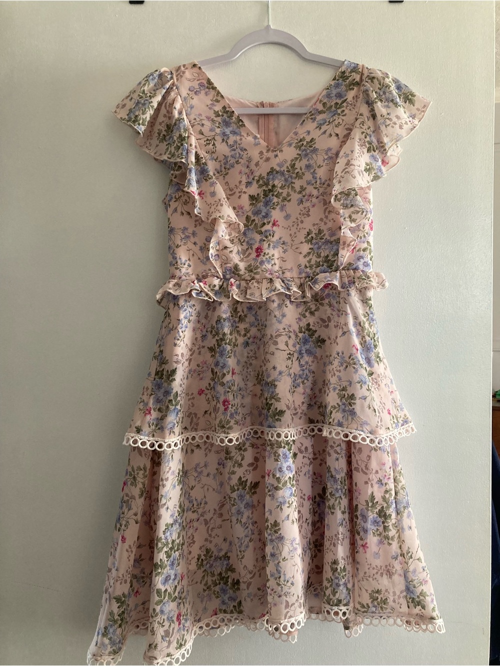 JJs House Floral Ruffle Dress